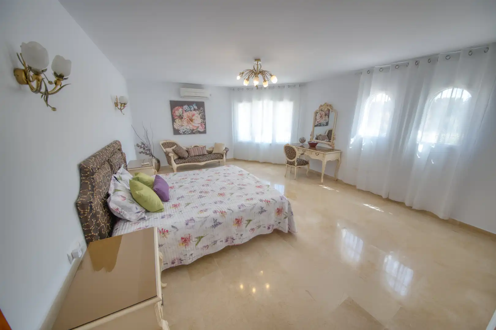Bedroom of Houses for sale in Benalmádena  with Air Conditioner, Private garden and Parquet flooring
