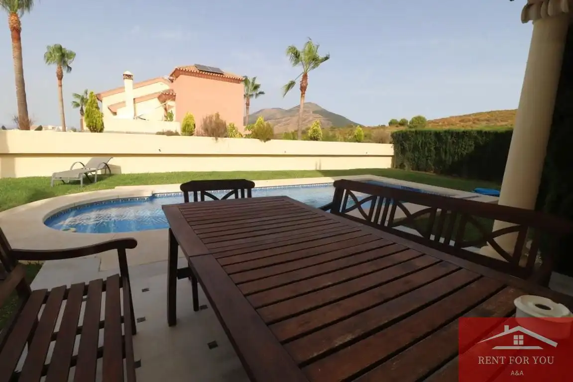 Terrasse von Haus oder Chalet zur Miete in Coín mit Klimaanlage, Heizung und Privatgarten