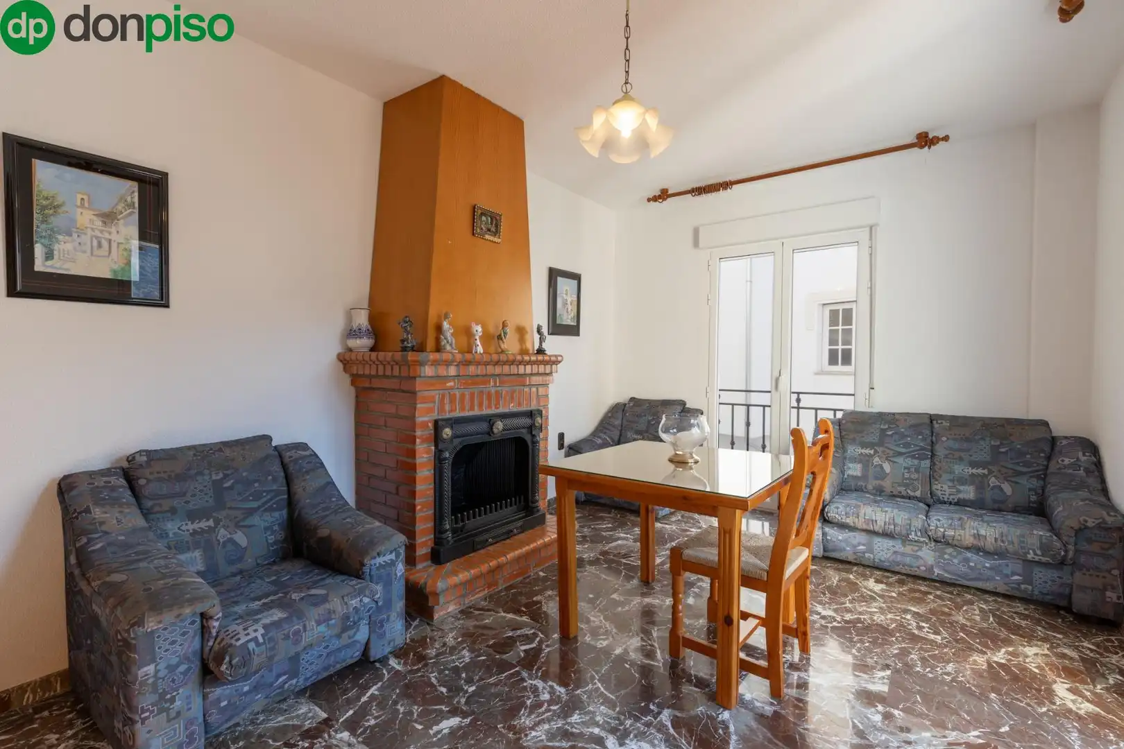 Sala de estar de Piso en venta en Güéjar Sierra con Terraza, Trastero y Balcón