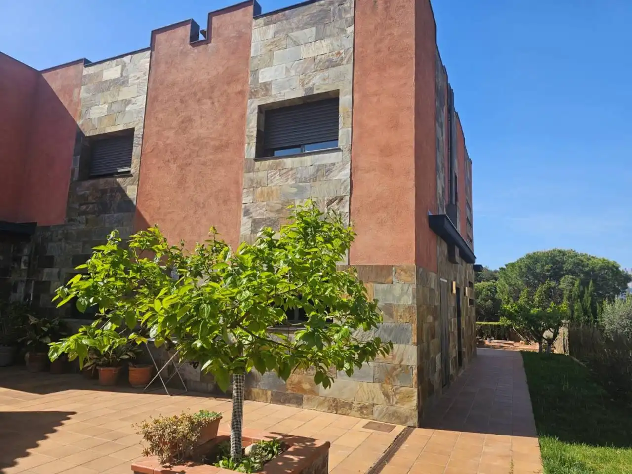 Vista exterior de Casa o chalet en venta en Rellinars con Calefacción, Jardín privado y Terraza