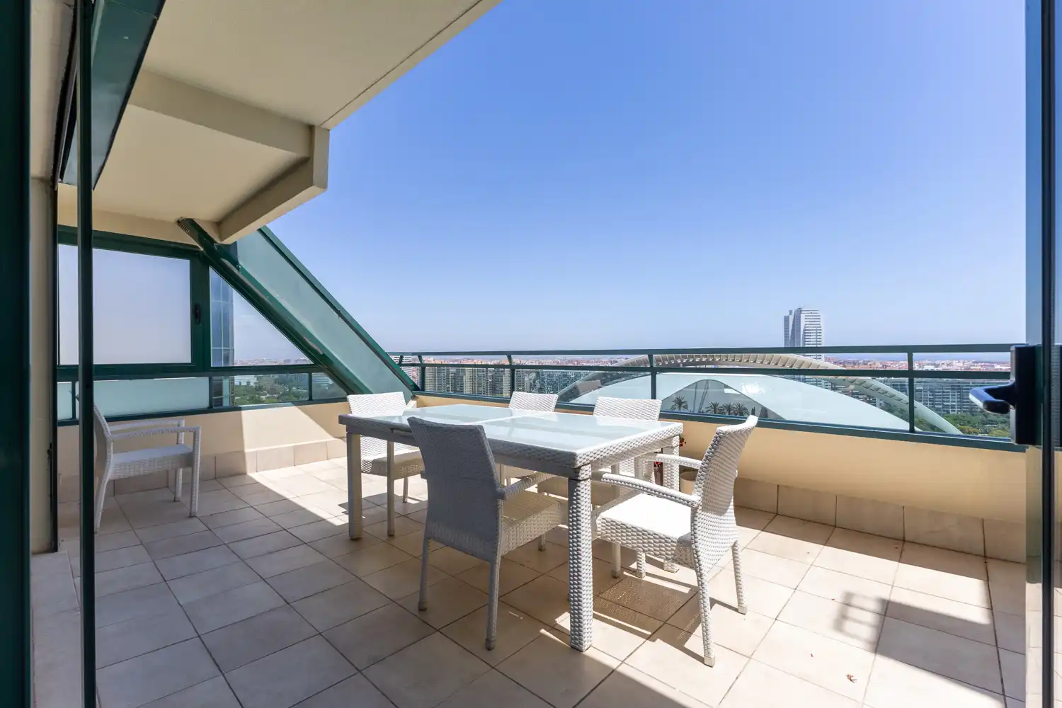 Terrace of Attic for rent in Valencia  with Air Conditioner, Heating and Parquet flooring