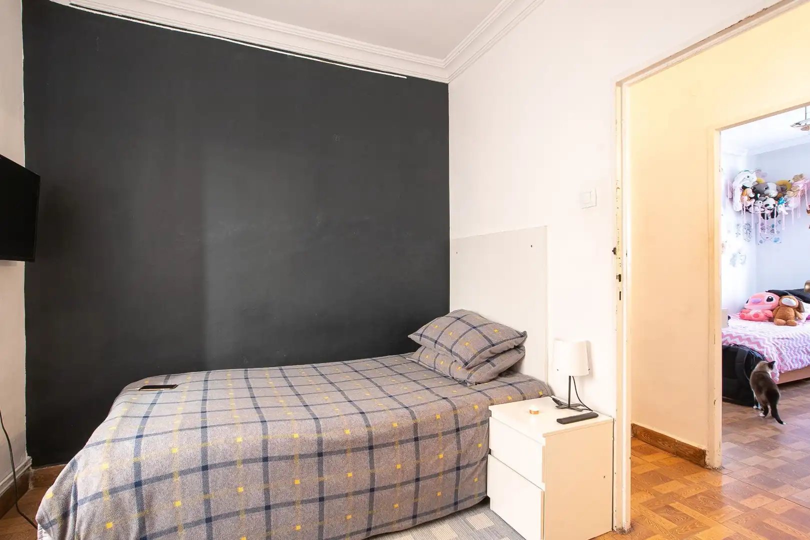 Bedroom of Flat for sale in  Pamplona / Iruña  with Heating, Terrace and Furnished