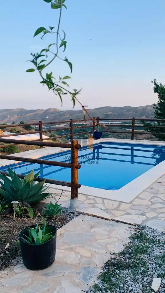 Swimming pool of Country homes for sale in Iznate  with Terrace, Storage room and Swimming Pool