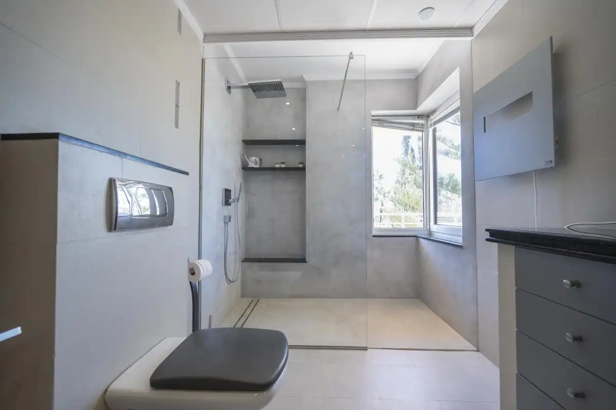 Baño de Casa o chalet de alquiler en Sant Josep de sa Talaia con Aire acondicionado, Calefacción y Jardín privado