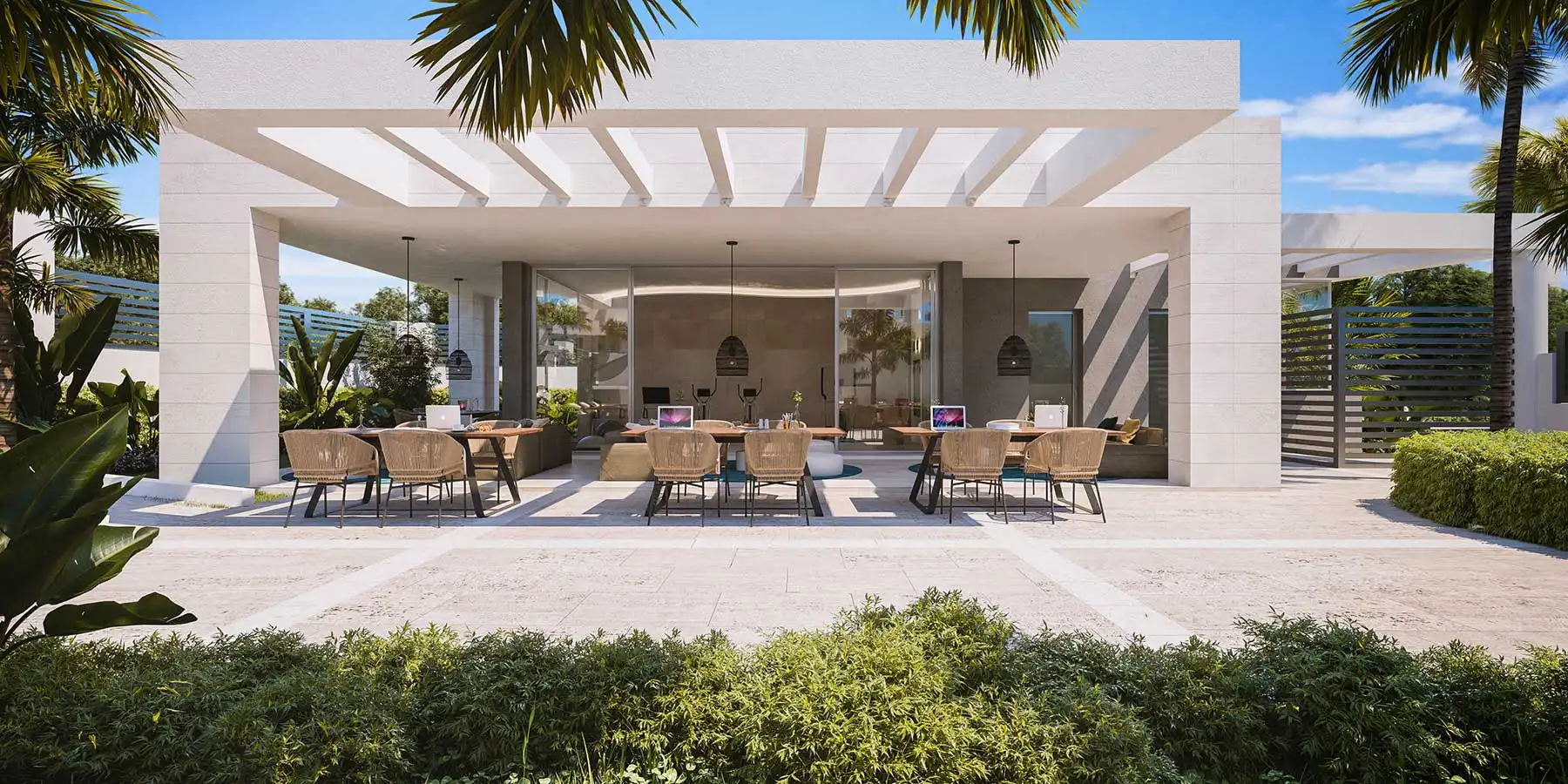 Terrace of Detached homes for sale in Marbella  with Air Conditioner, Private garden and Terrace