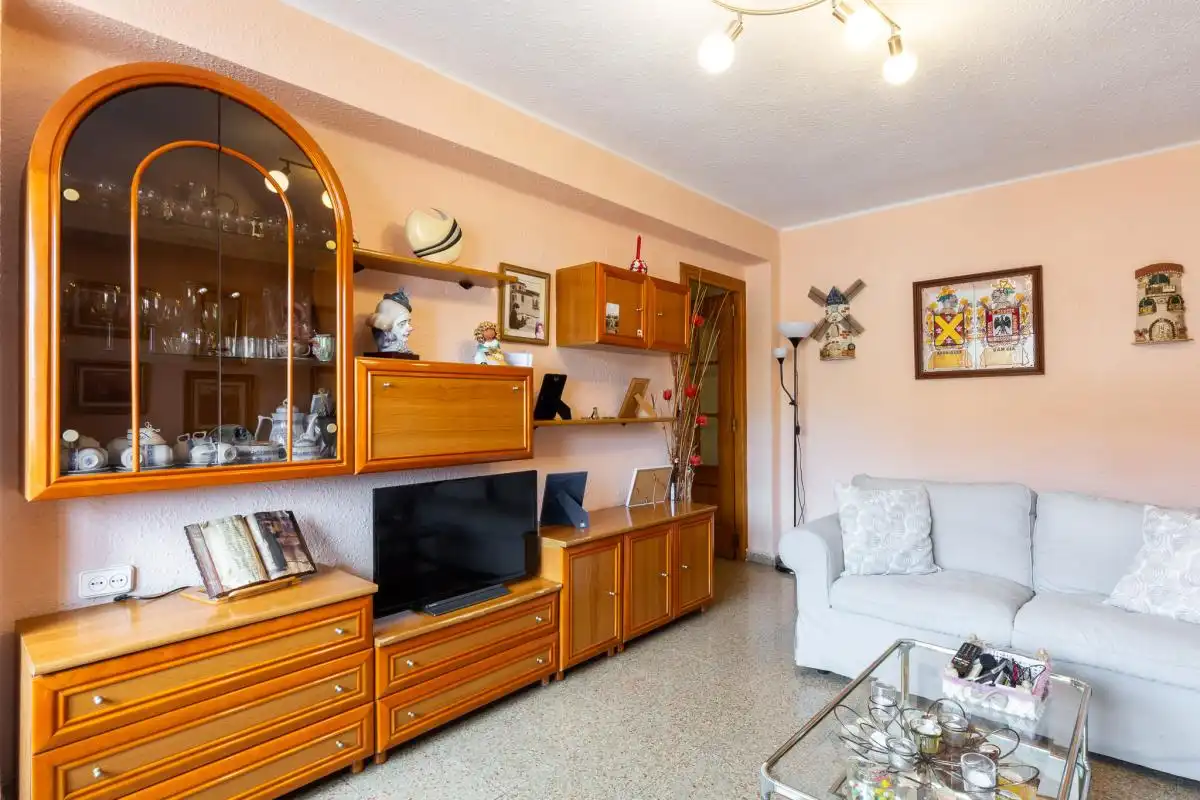 Sala de estar de Piso en venta en Valencia con Calefacción y Amueblado