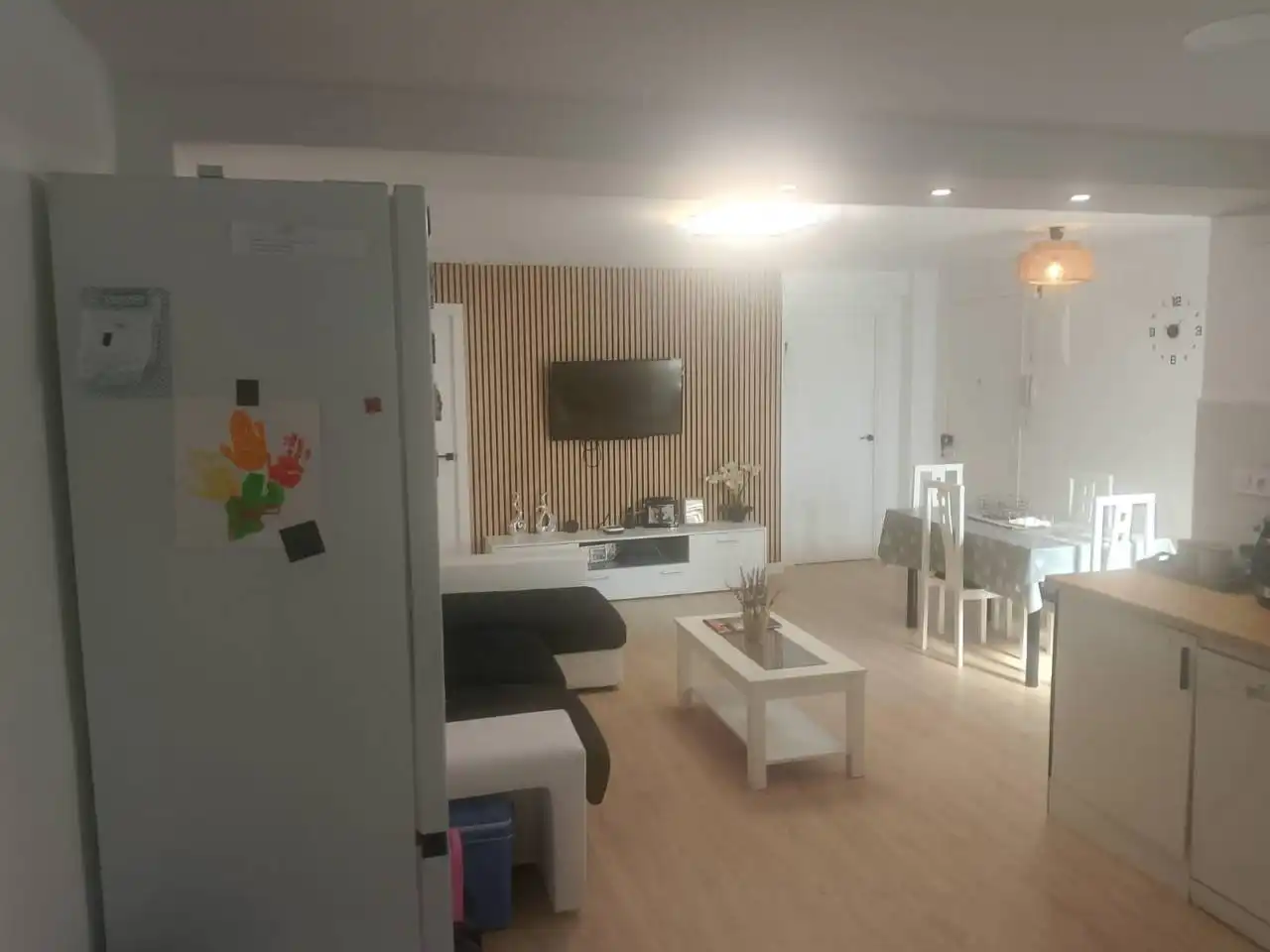 Living room of Flat for sale in Gandia  with Air Conditioner, Furnished and Balcony