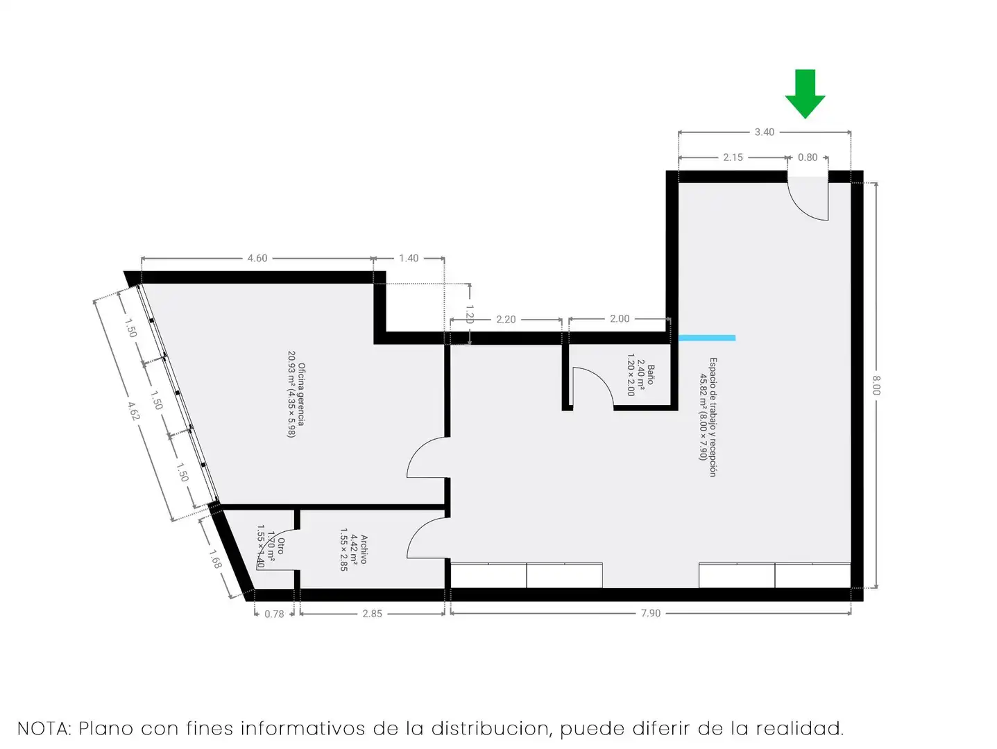 Oficina de alquiler en BARO IV TORRES, Nou Eixample Nord