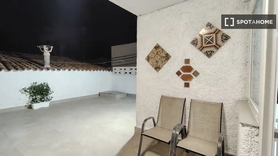 Terrassa de Apartament per a compartir en Alicante / Alacant amb Aire condicionat, Terrassa i Moblat
