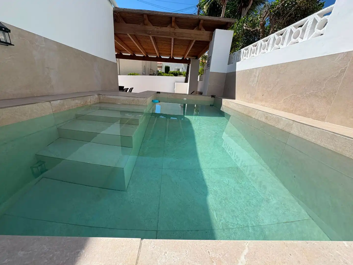 Piscina de Casa o chalet en venta en Mojácar con Aire acondicionado, Calefacción y Jardín privado