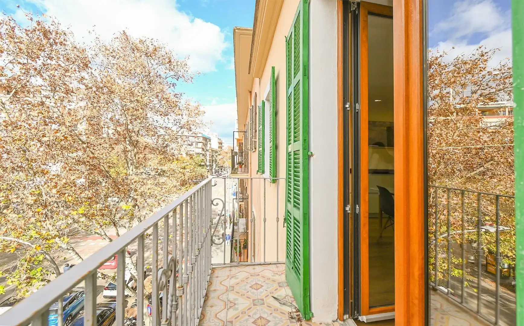 Terrasse von Wohnung zum Verkauf in  Palma de Mallorca mit Klimaanlage, Terrasse und Abstellraum