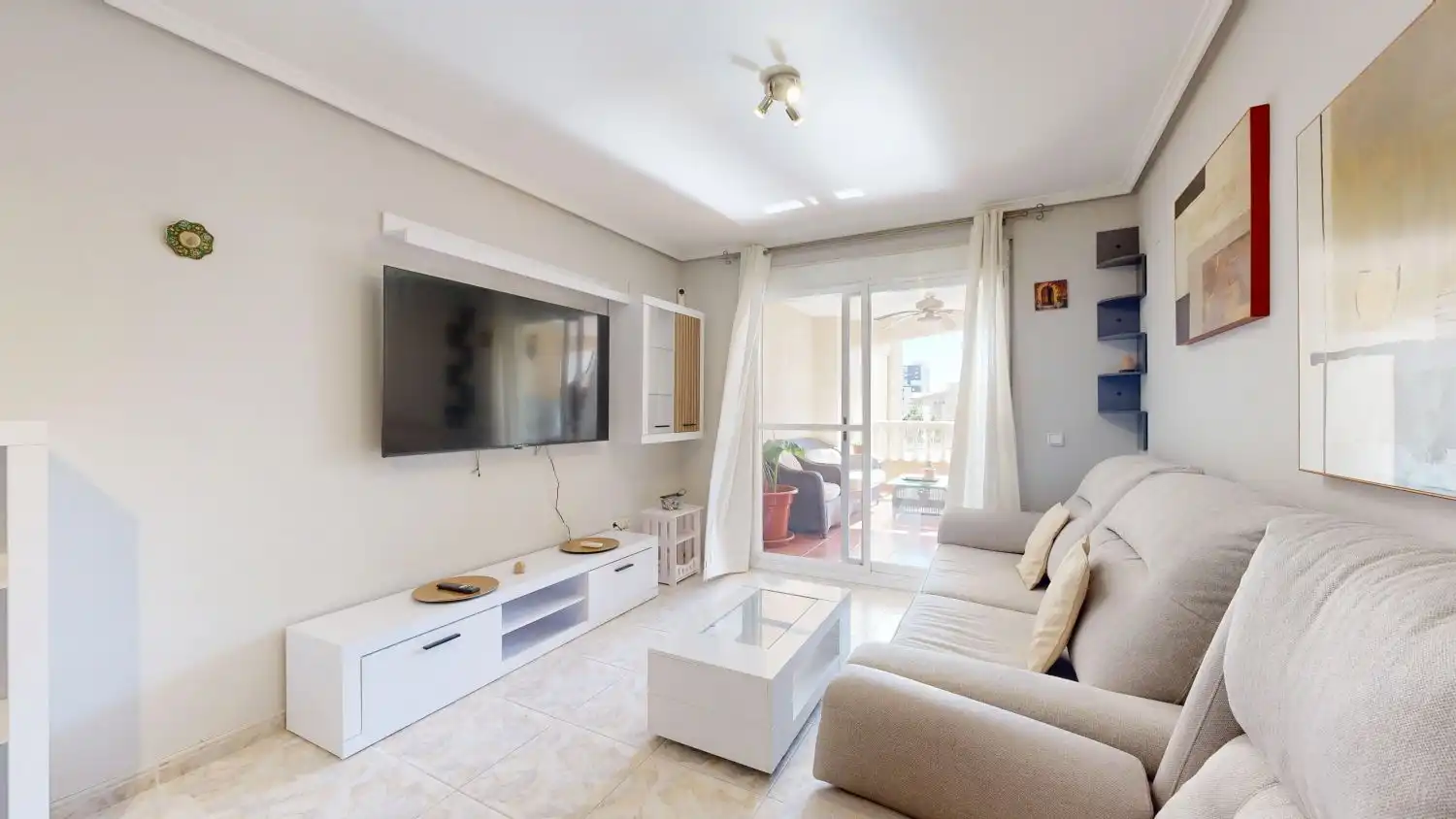 Sala de estar de Piso en venta en Cullera con Aire acondicionado, Calefacción y Terraza