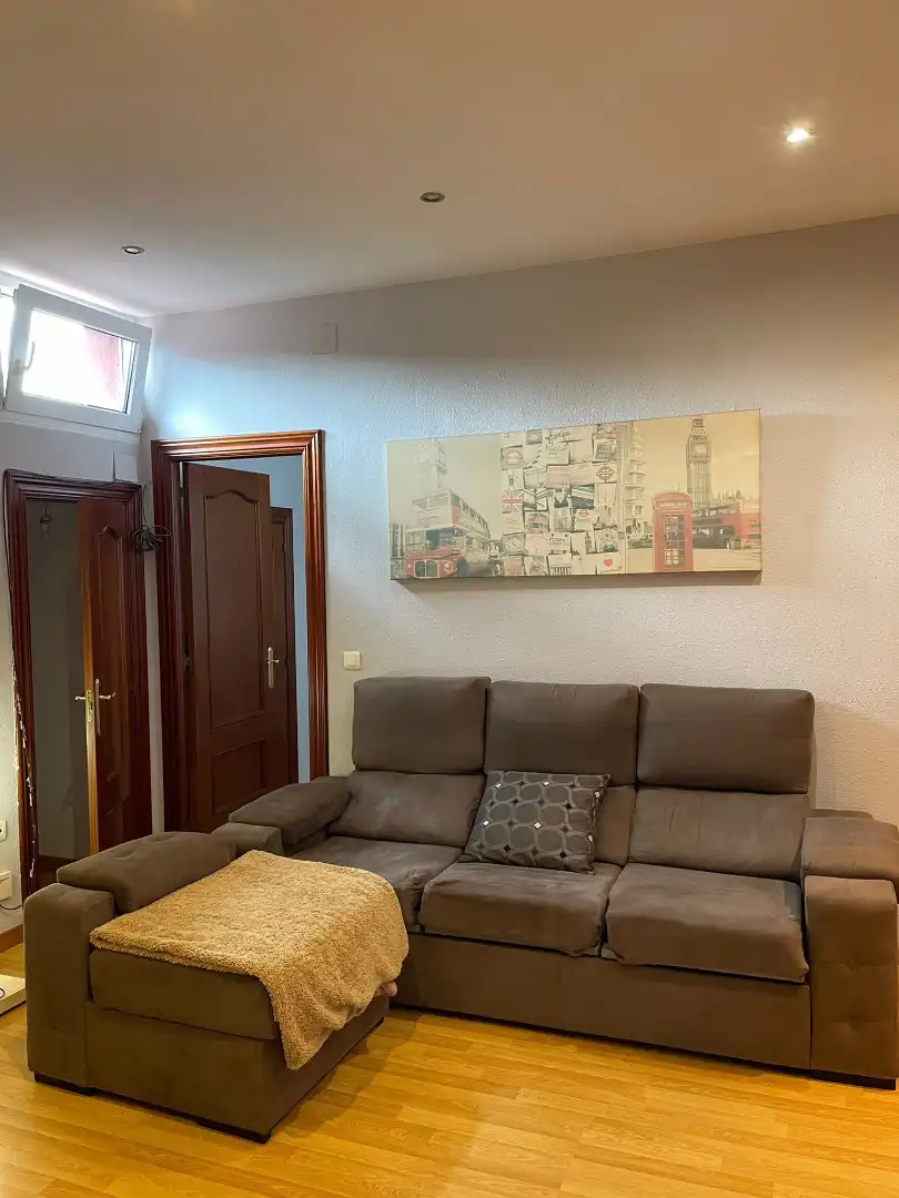 Living room of Flat for sale in Gijón   with Storage room and Furnished