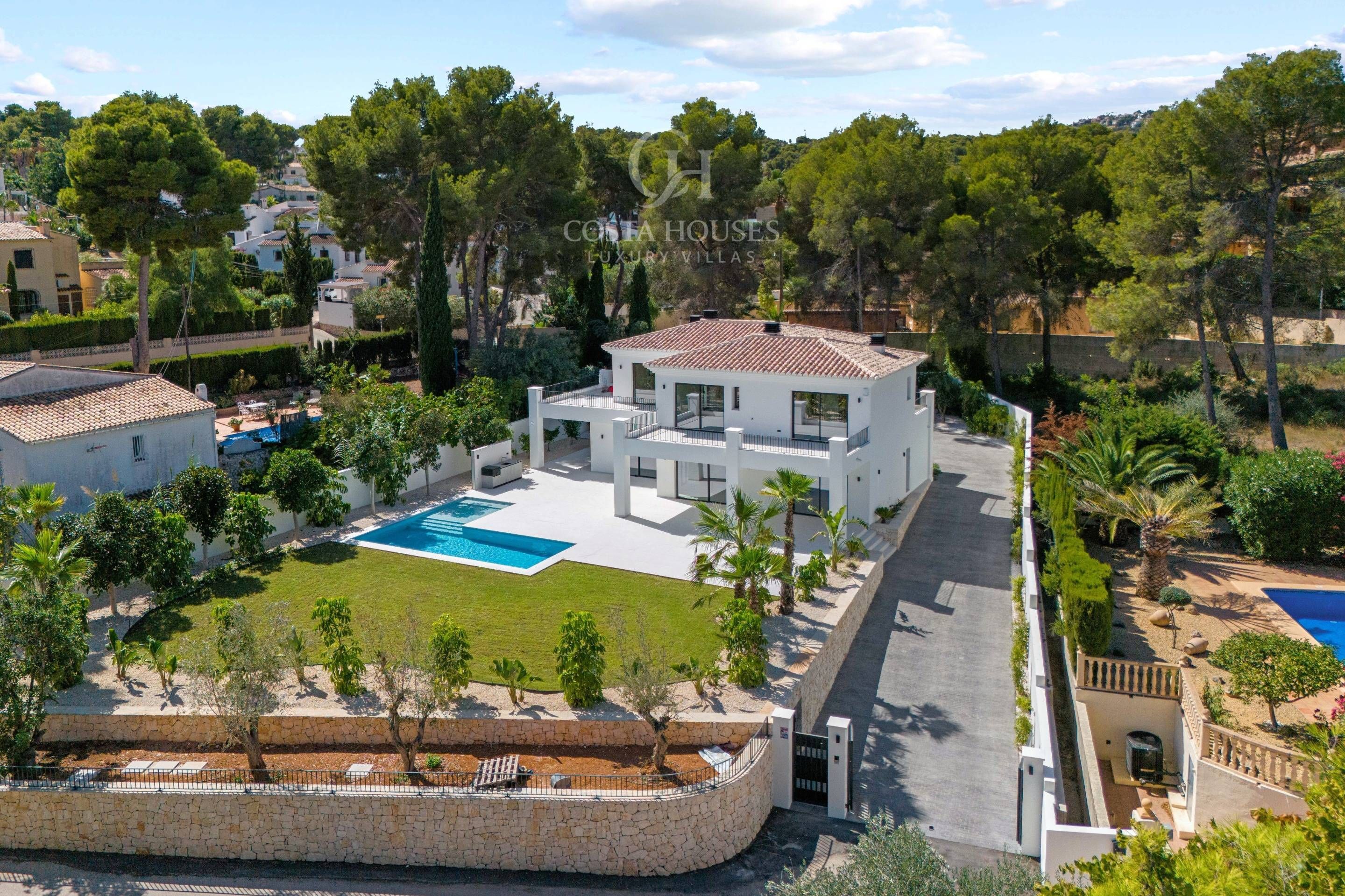 Exterior view of House or chalet for sale in Moraira  with Air Conditioner, Heating and Private garden