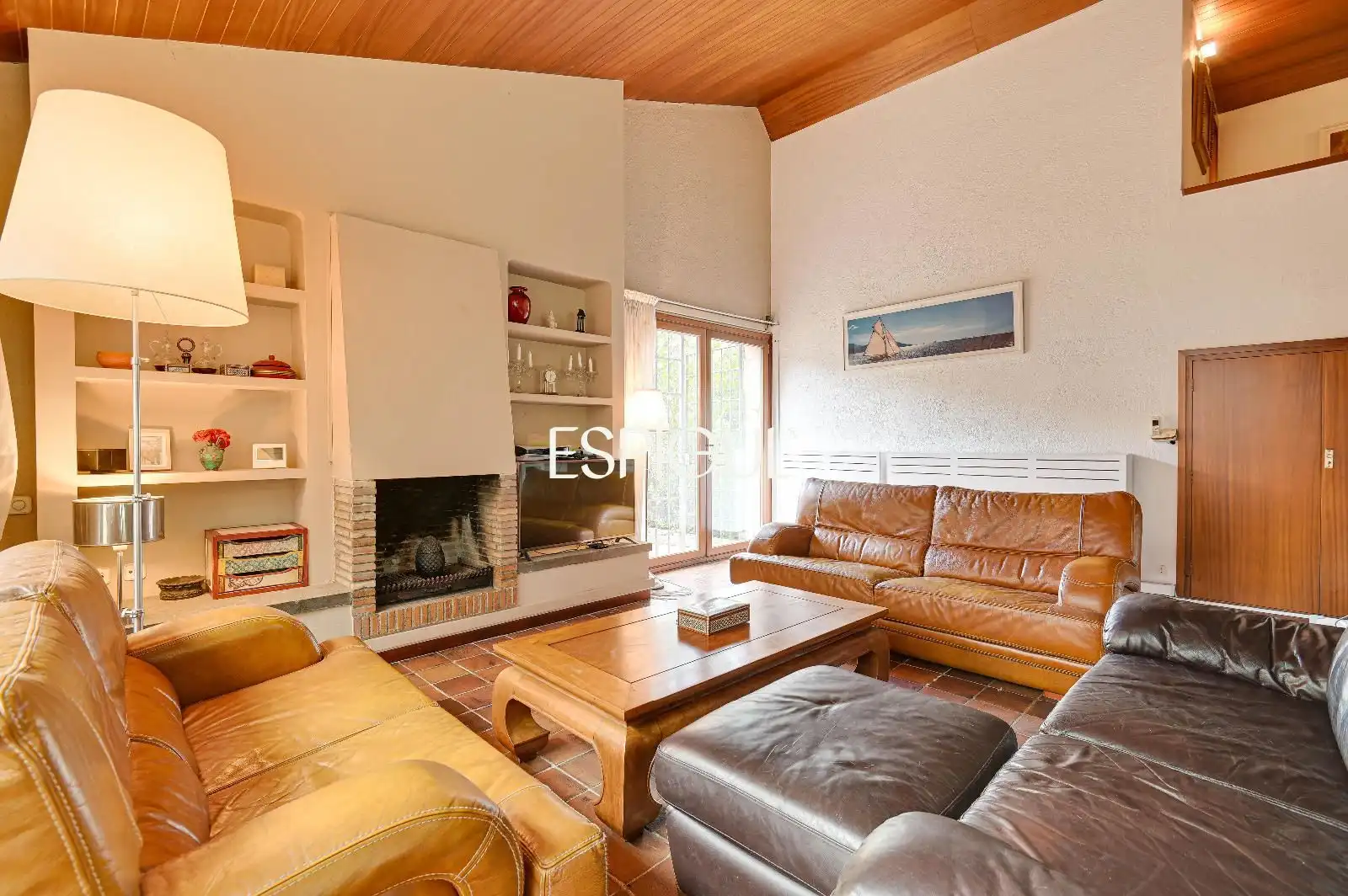 Wohnzimmer von Haus oder Chalet zum Verkauf in Cerdanyola del Vallès mit Klimaanlage, Heizung und Terrasse