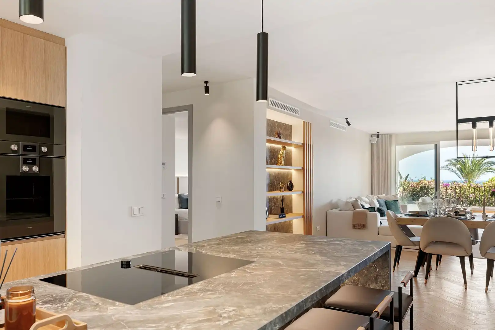 Cocina de Casa adosada en venta en Marbella con Aire acondicionado, Calefacción y Jardín privado
