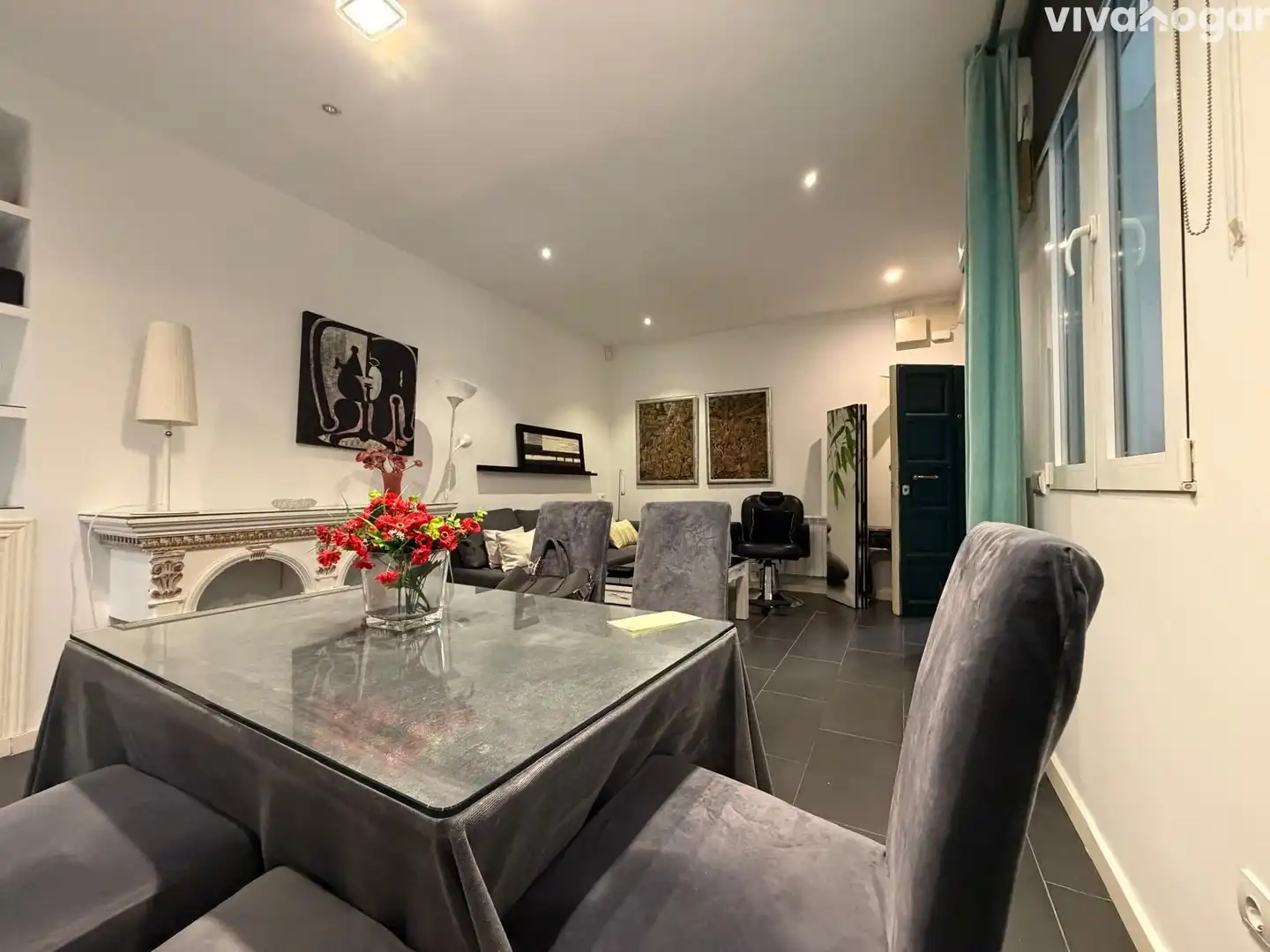 Comedor de Piso de alquiler en Madrid con Aire acondicionado, Calefacción y Amueblado