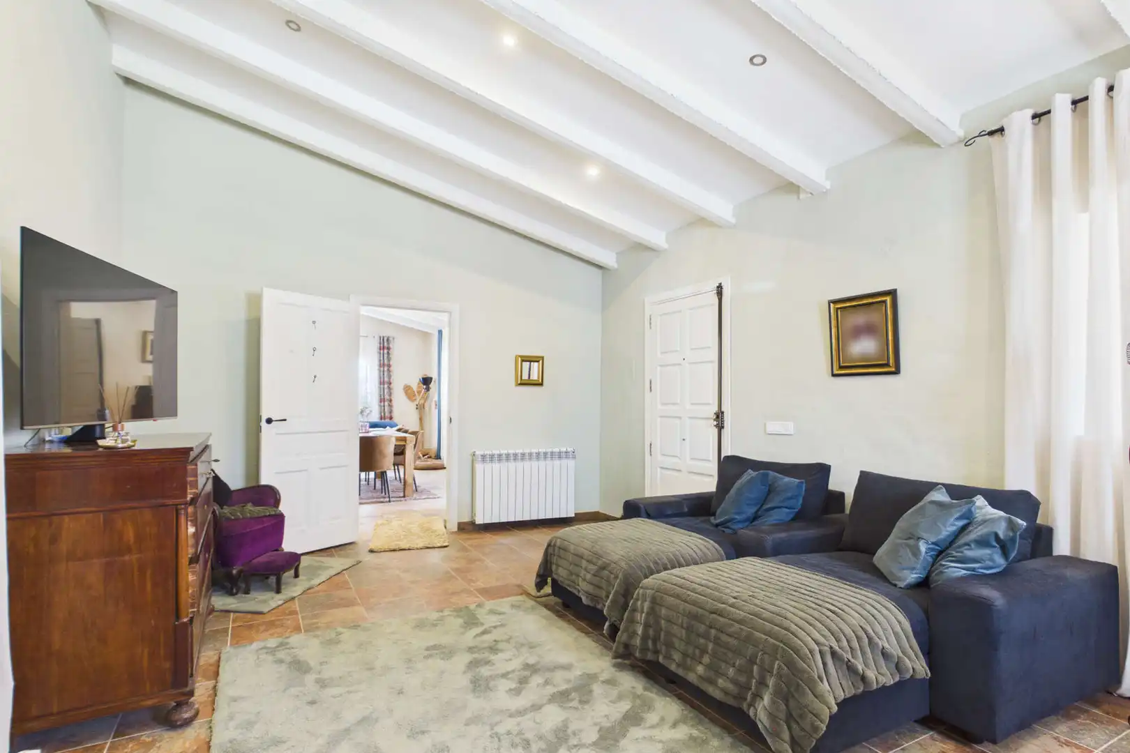 Sala de estar de Finca rústica en venta en Archena con Aire acondicionado, Calefacción y Terraza