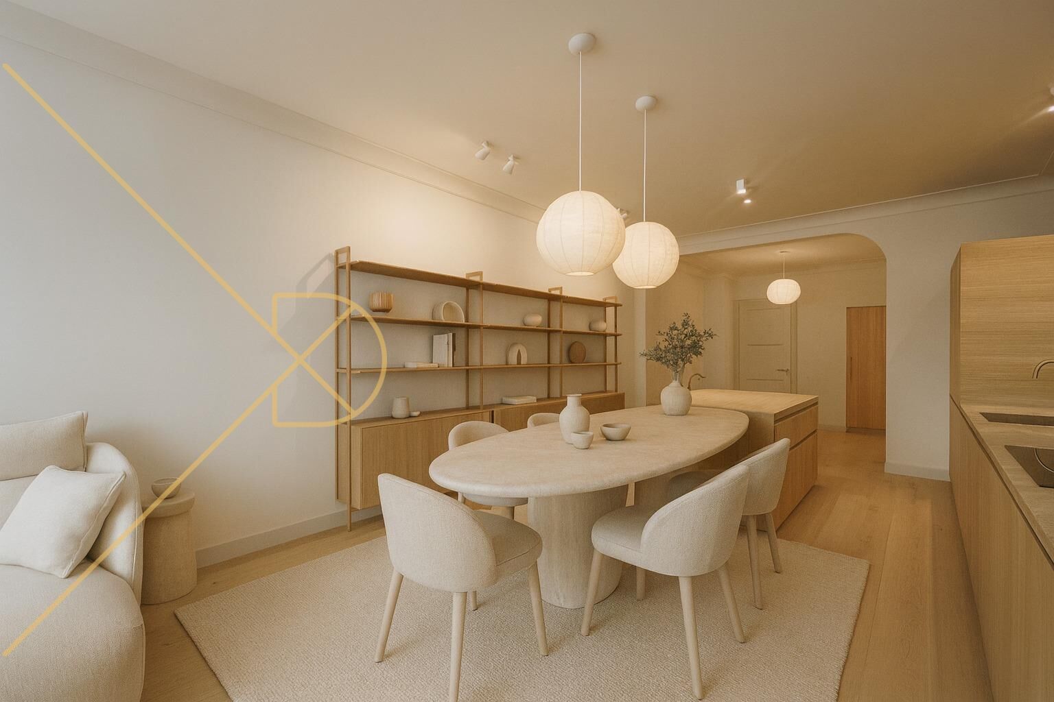 Dining room of Flat for sale in  Barcelona Capital  with Air Conditioner, Heating and Parquet flooring