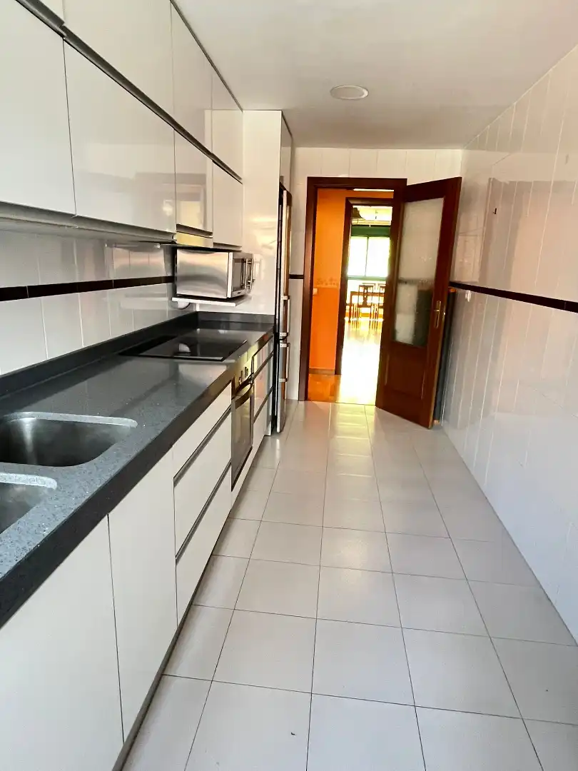 Kitchen of Flat for sale in Valladolid  with Heating, Terrace and Storage room