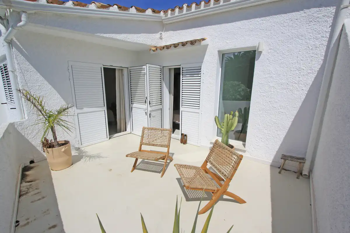 Terraza de Casa adosada en venta en Dénia con Jardín privado y Alarma