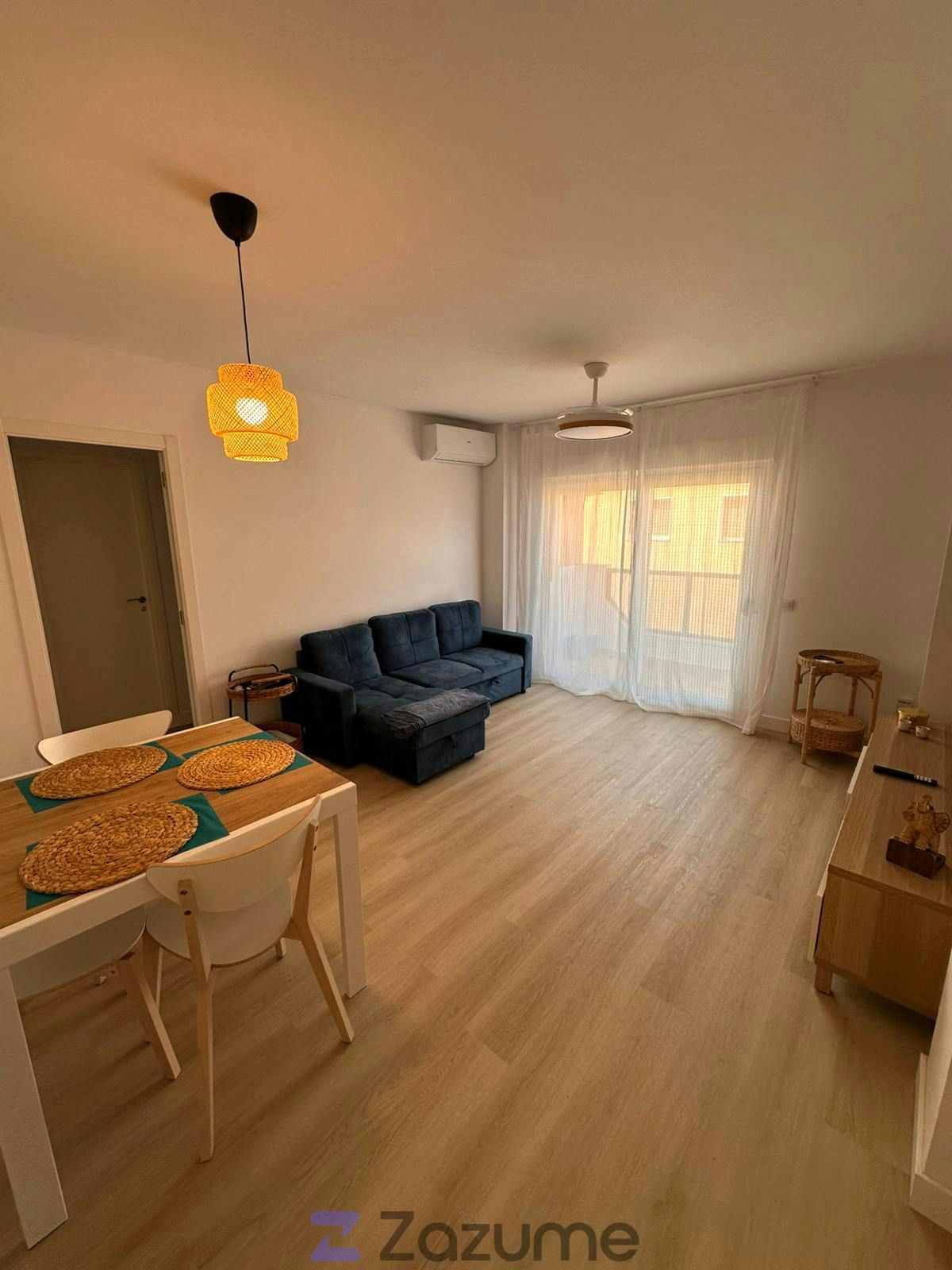 Wohnzimmer von Wohnung zur Miete in Benicarló mit Klimaanlage, Heizung und Parkett