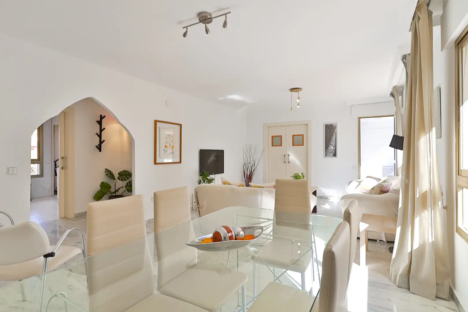 Comedor de Piso de alquiler en Málaga con Aire acondicionado, Amueblado y Internet