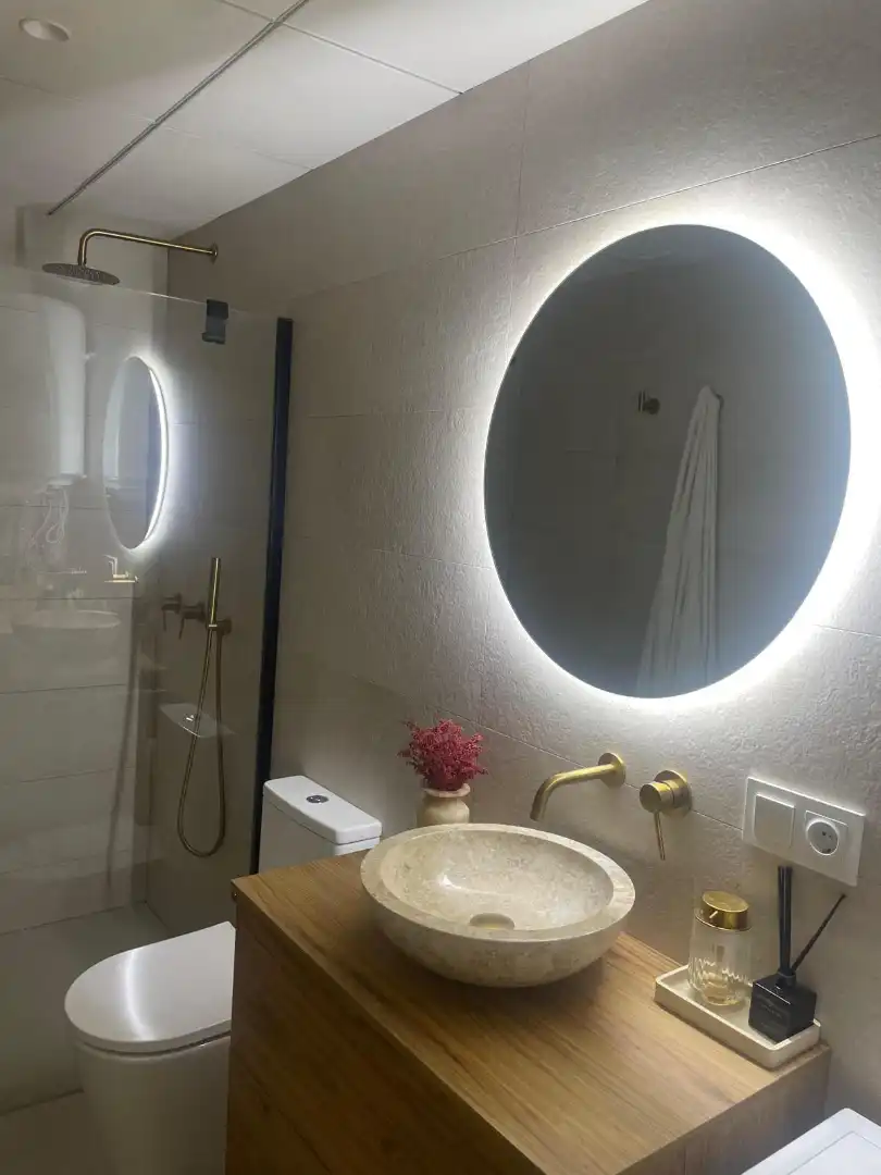 Baño de Apartamento en venta en Vandellòs i l'Hospitalet de l'Infant con Aire acondicionado, Calefacción y Amueblado