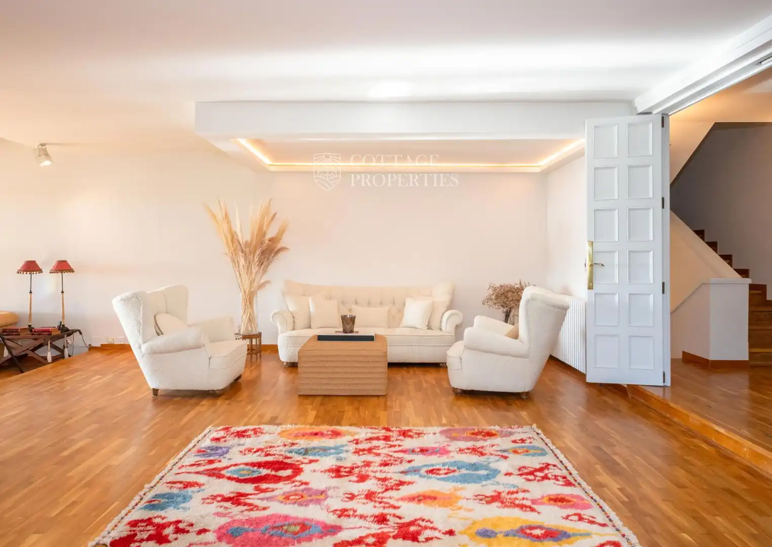 Sala de estar de Casa o chalet en venta en Sant Vicenç de Montalt con Aire acondicionado, Terraza y Amueblado