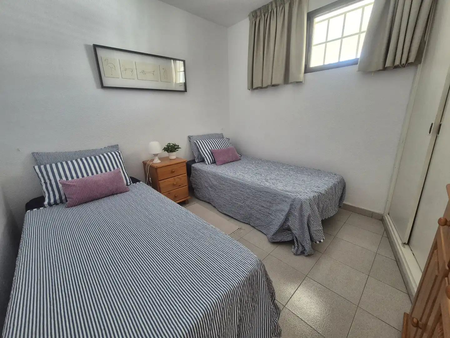 Schlafzimmer von Wohnungen zur Miete in San Bartolomé de Tirajana mit Privatgarten, Terrasse und Schwimmbad