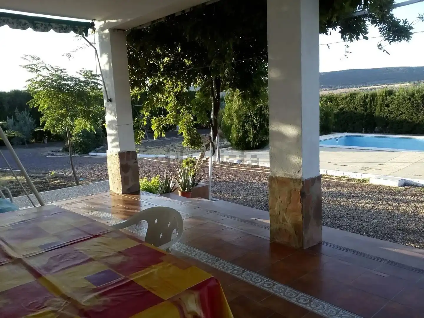 Terrassa de Casa o xalet en venda en Villar del Pozo amb Aire condicionat, Jardí privat i Piscina