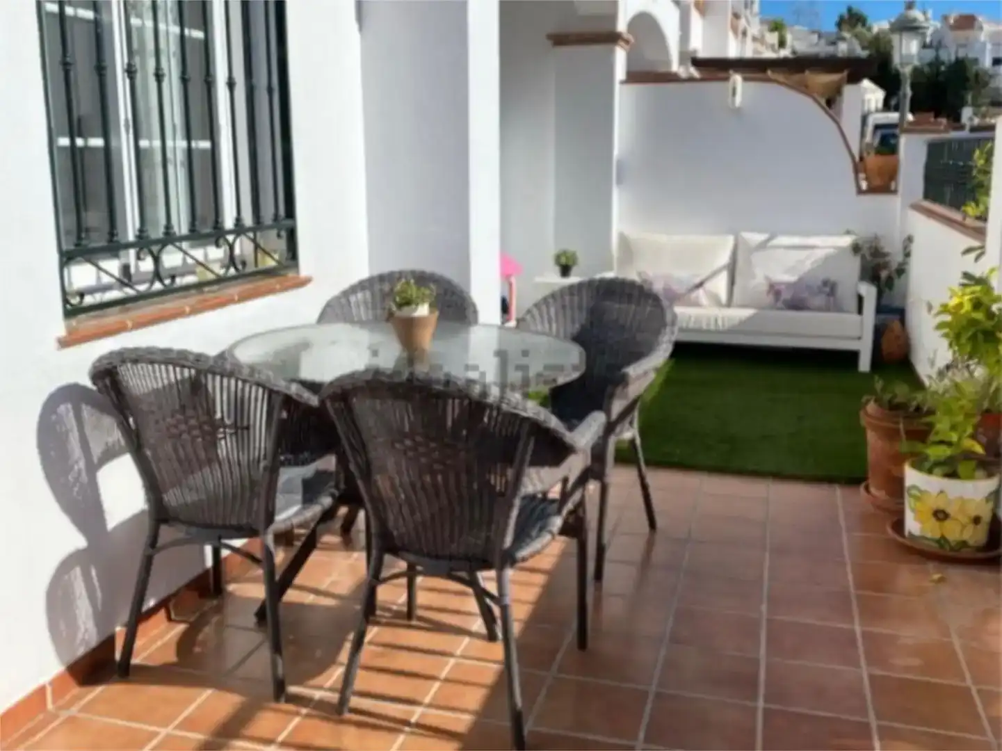 Terraza de Casa adosada en venta en Nerja con Aire acondicionado y Piscina