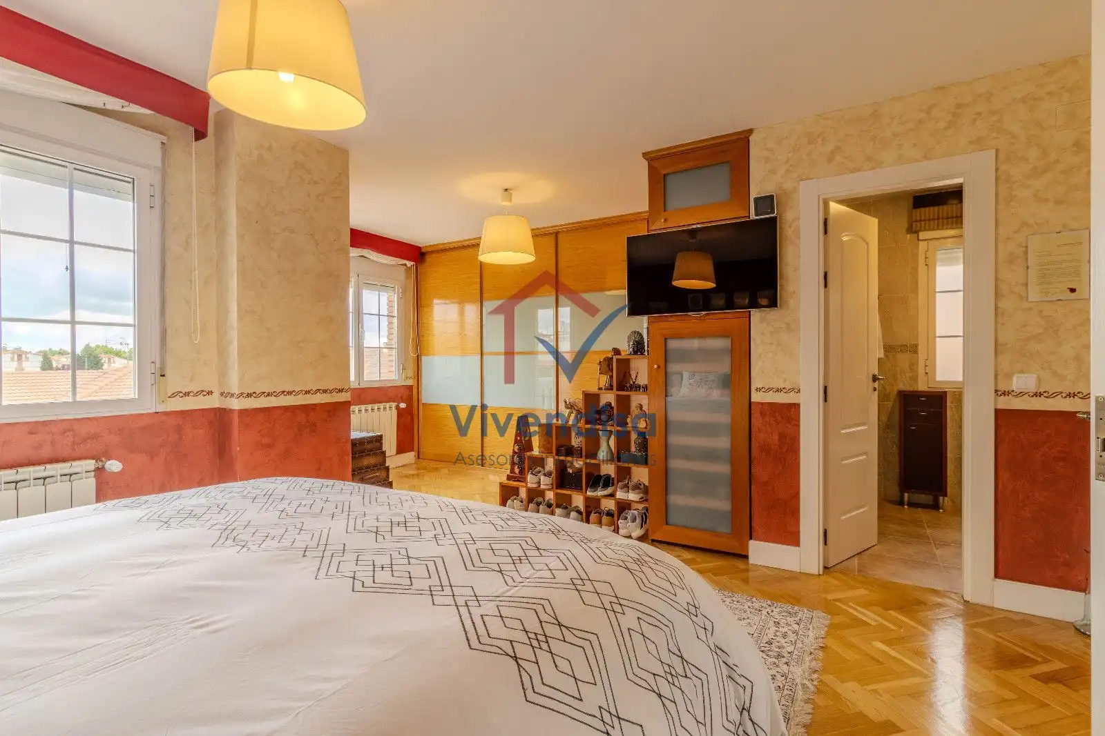 Habitación de Casa adosada en venta en Cabanillas del Campo con Terraza y Piscina