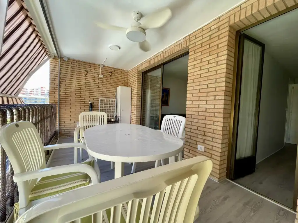 Terrasse von Wohnungen zur Miete in Benicasim / Benicàssim mit Klimaanlage, Privatgarten und Terrasse
