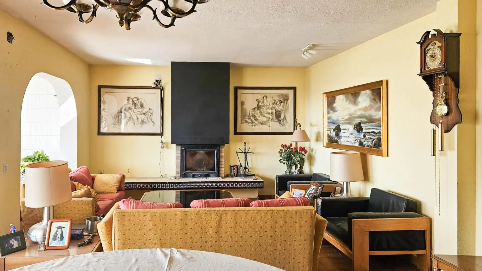 Sala de estar de Casa o chalet en venta en El Boalo - Cerceda – Mataelpino con Calefacción