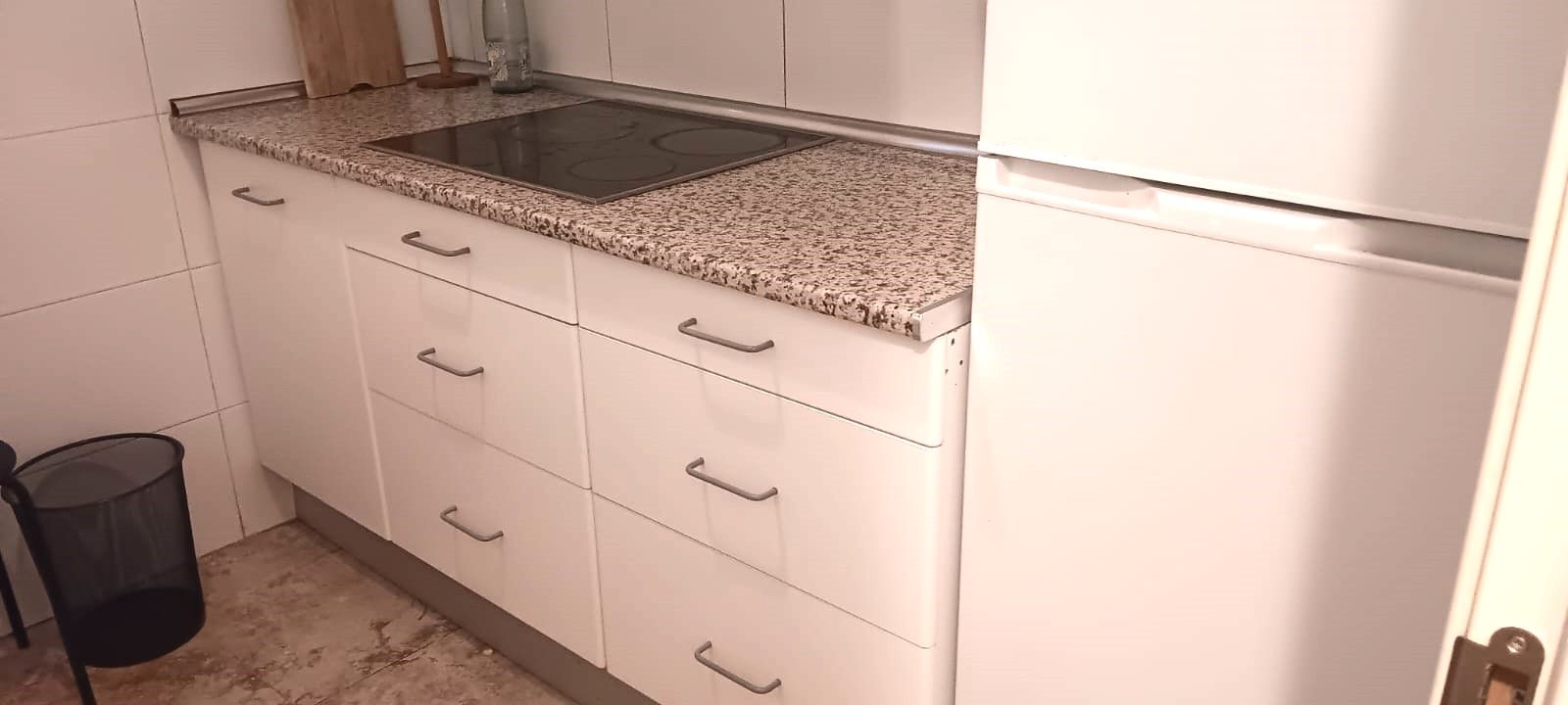 Kitchen of Flat to rent in  Madrid Capital  with Heating, Parquet flooring and Furnished