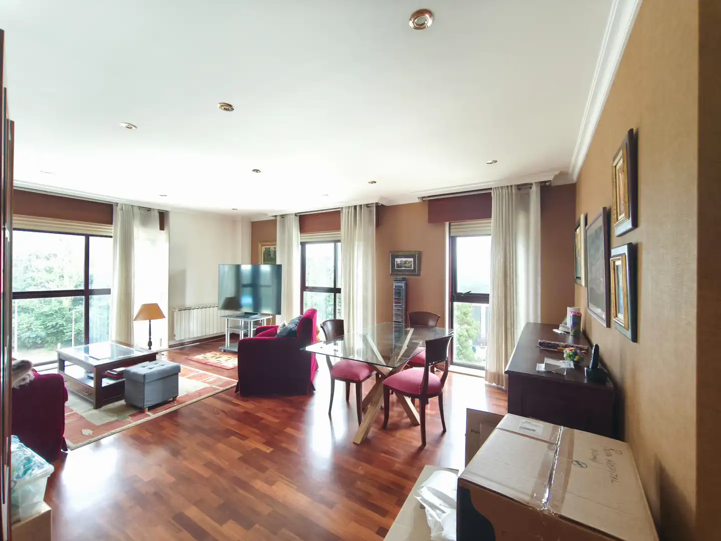 Sala de estar de Piso en venta en Ames con Calefacción, Terraza y Trastero