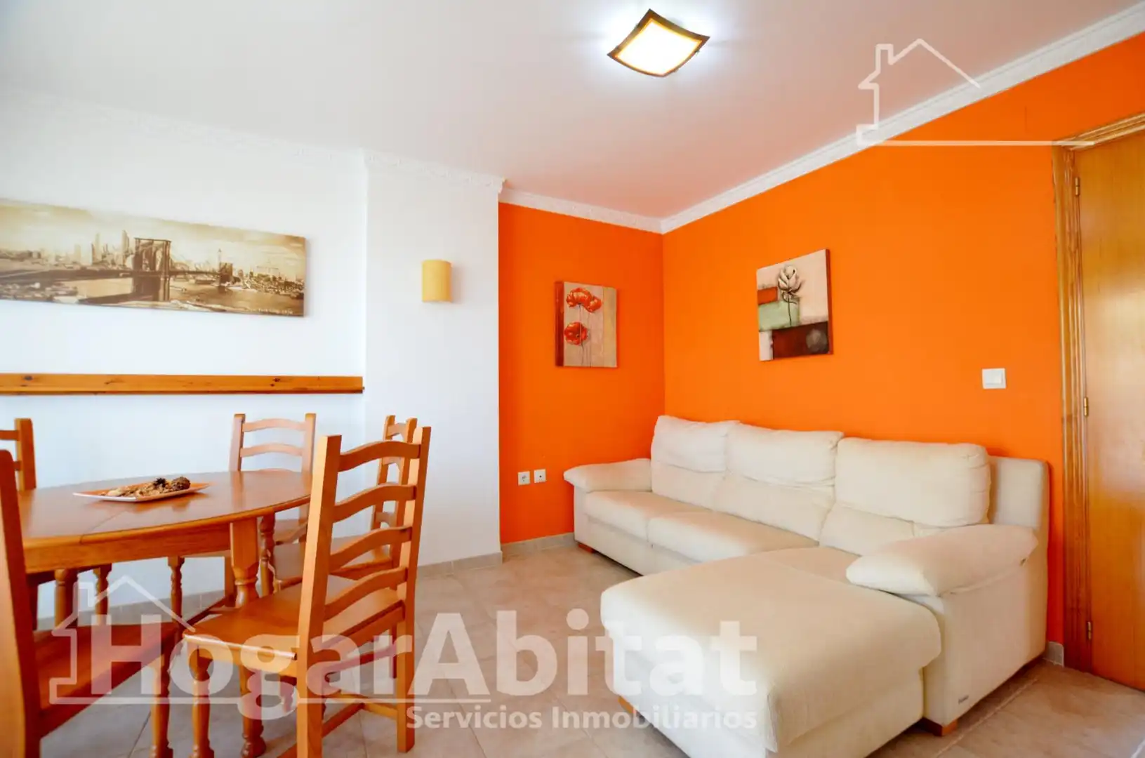 Living room of Flat for sale in Cullera  with Air Conditioner, Terrace and Balcony