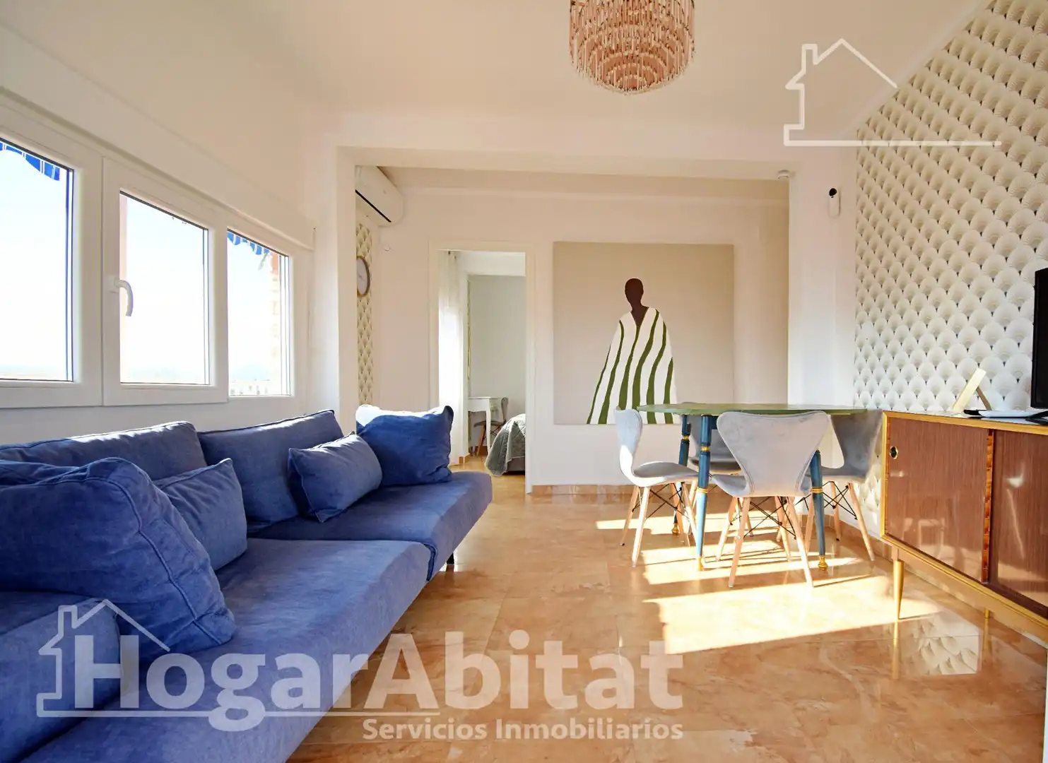 Sala de estar de Piso en venta en Oliva Playa