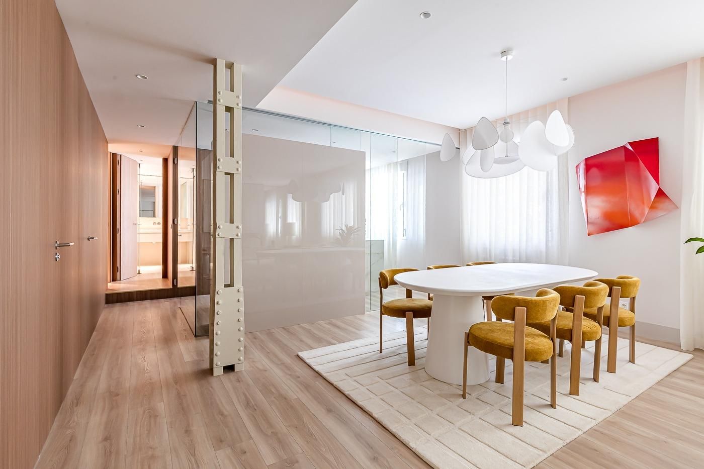 Dining room of Flat for sale in  Madrid Capital  with Air Conditioner, Heating and Storage room