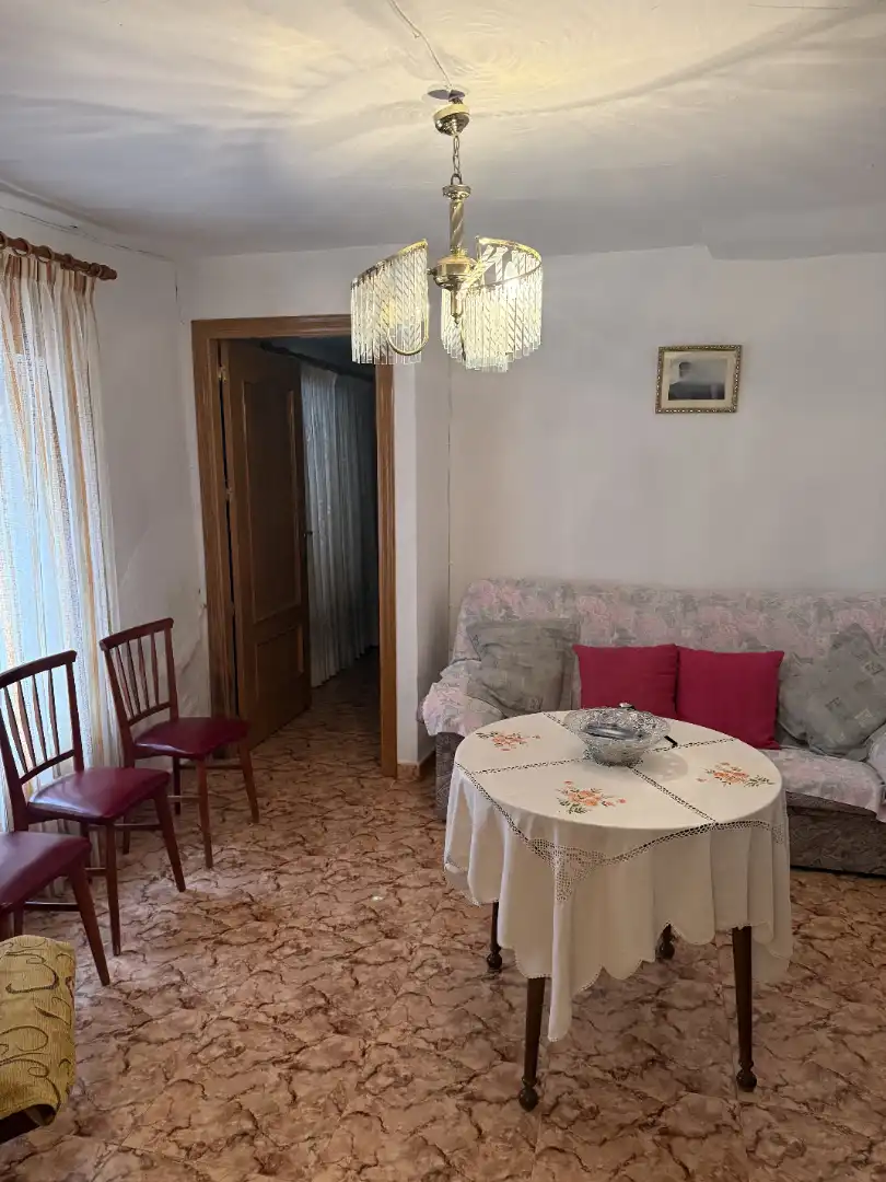 Living room of Houses for sale in El Bonillo  with Private garden, Furnished and Oven