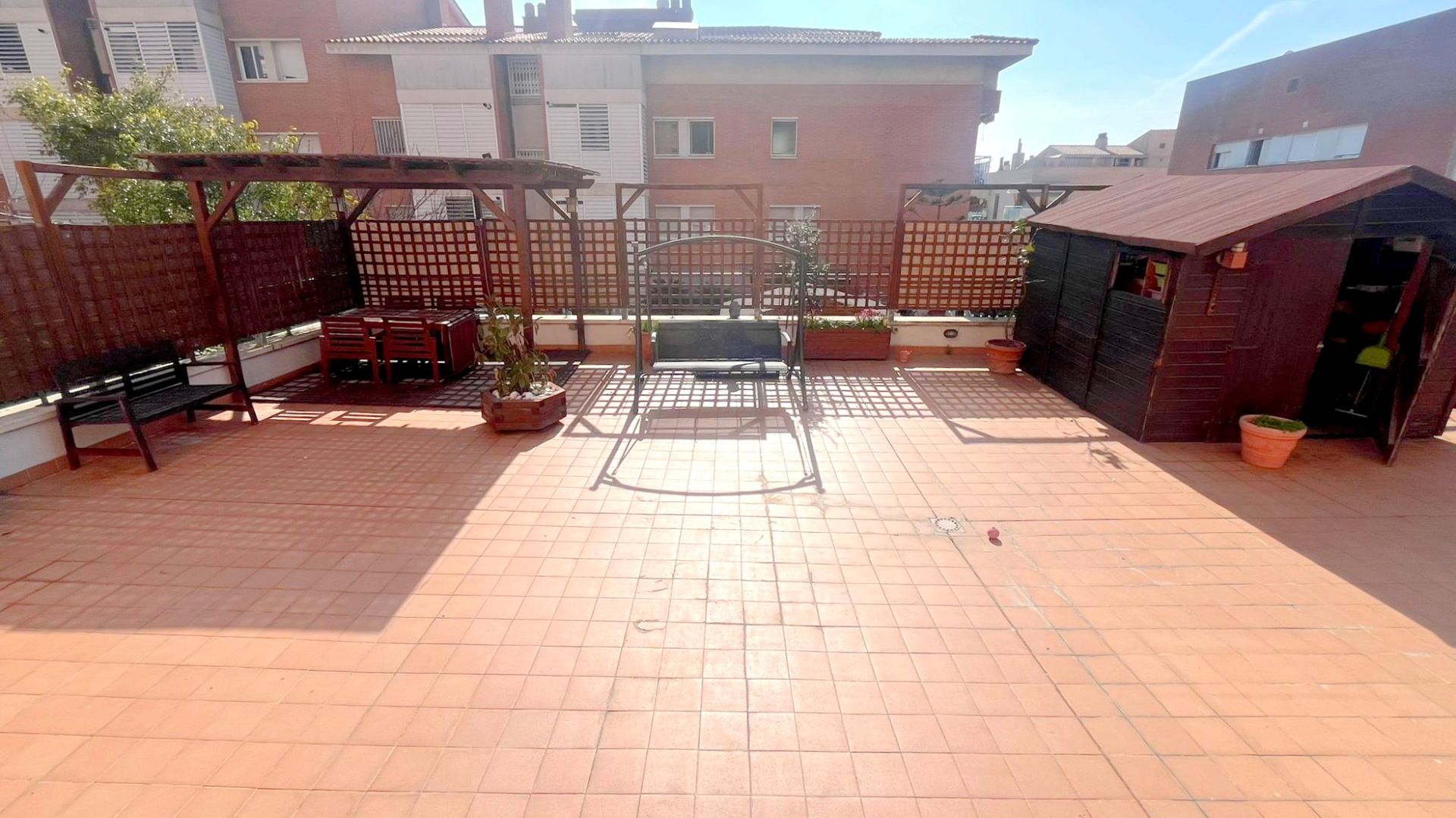 Terrace of Flat for sale in Sant Feliu de Llobregat  with Air Conditioner, Heating and Parquet flooring