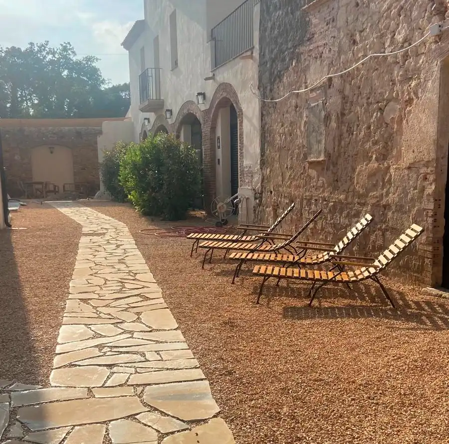 Terrassa de Finca rústica en venda en Santa Cristina d'Aro amb Aire condicionat, Calefacció i Jardí privat