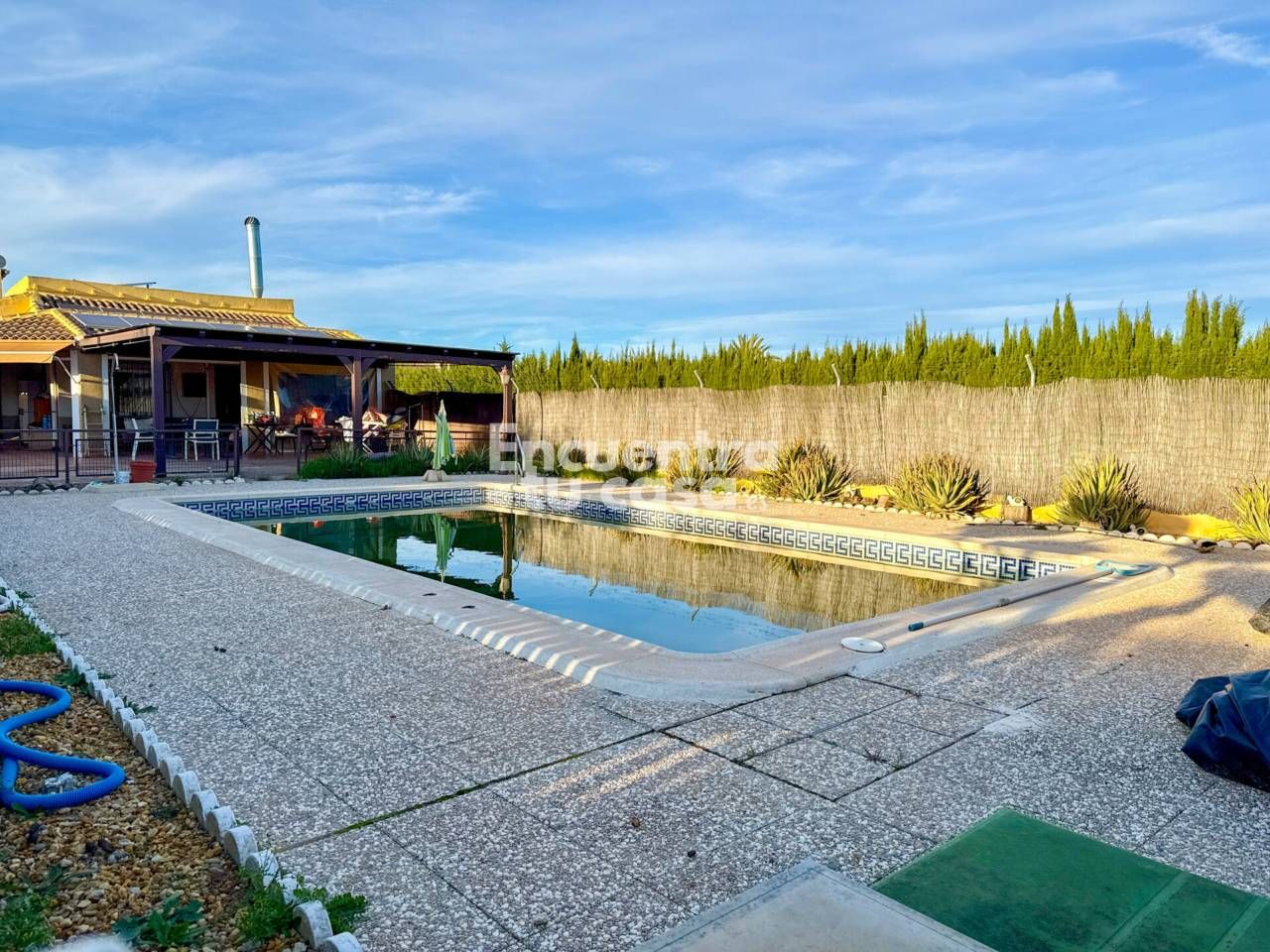 Swimming pool of Country homes for sale in  Murcia Capital  with Private garden and Swimming Pool