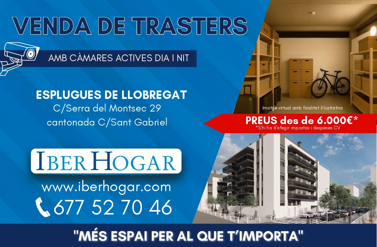 Vista exterior de Traster en venda en Esplugues de Llobregat