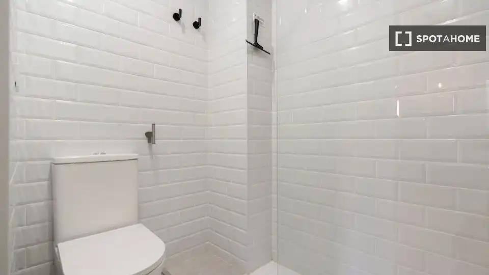 Bathroom of Apartments for share in Madrid  with Air Conditioner, Heating and Terrace