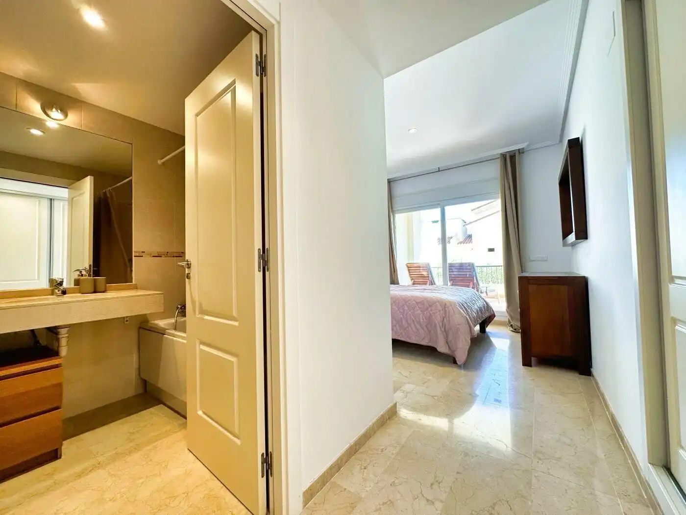 Bedroom of Flat for rent in Altea  with Air Conditioner, Heating and Storage room