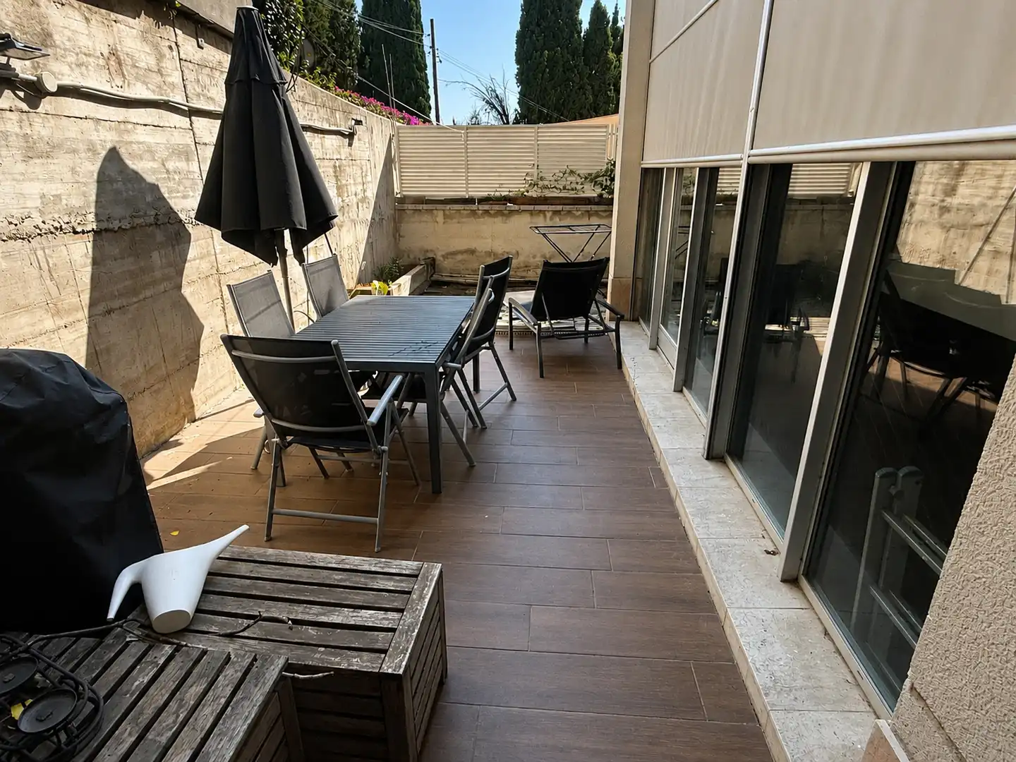 Terrasse von Maisonette zum Verkauf in El Papiol mit Klimaanlage, Heizung und Parkett