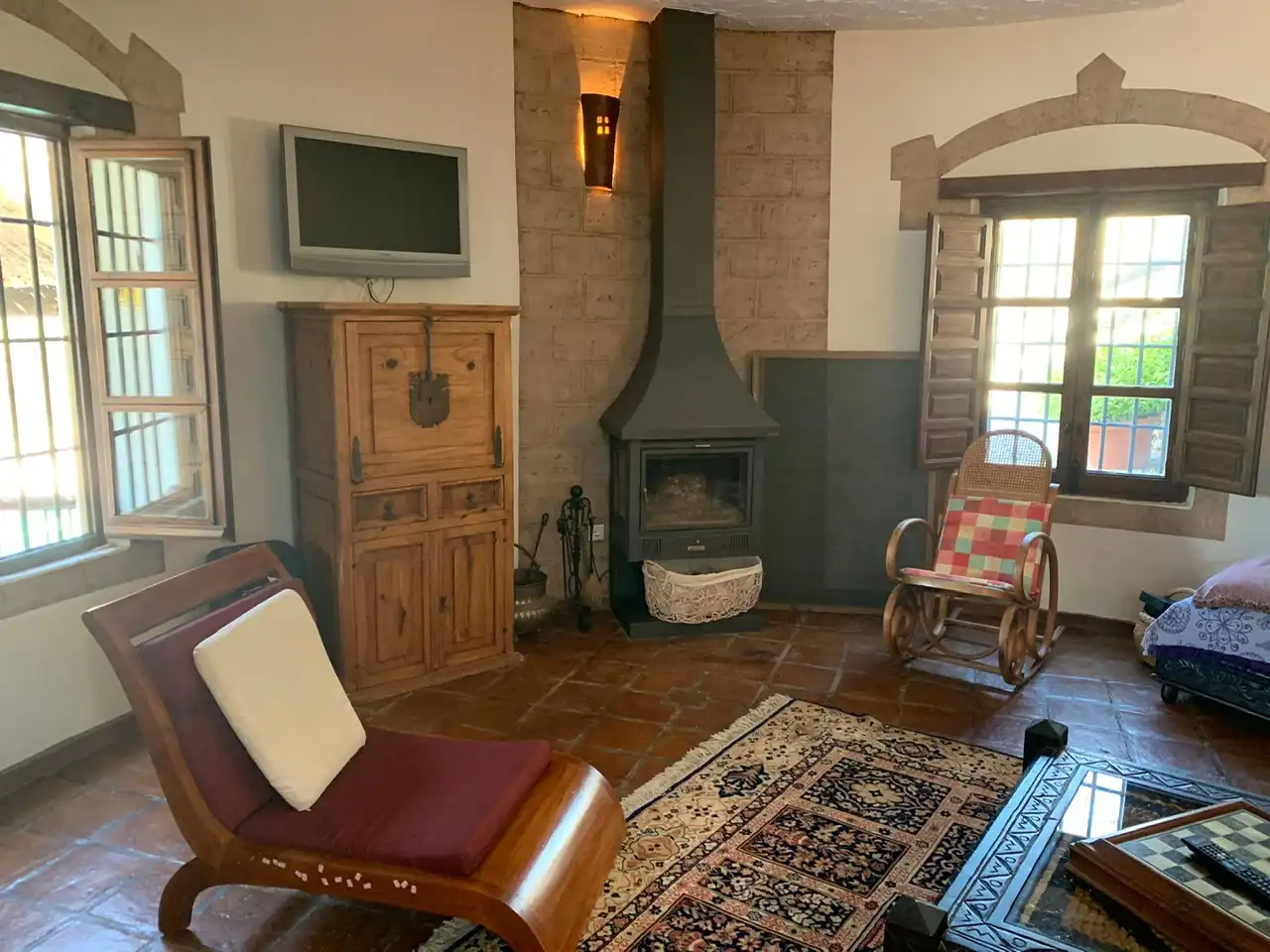 Sala de estar de Casa o chalet en venta en Torrox con Jardín privado, Terraza y Piscina