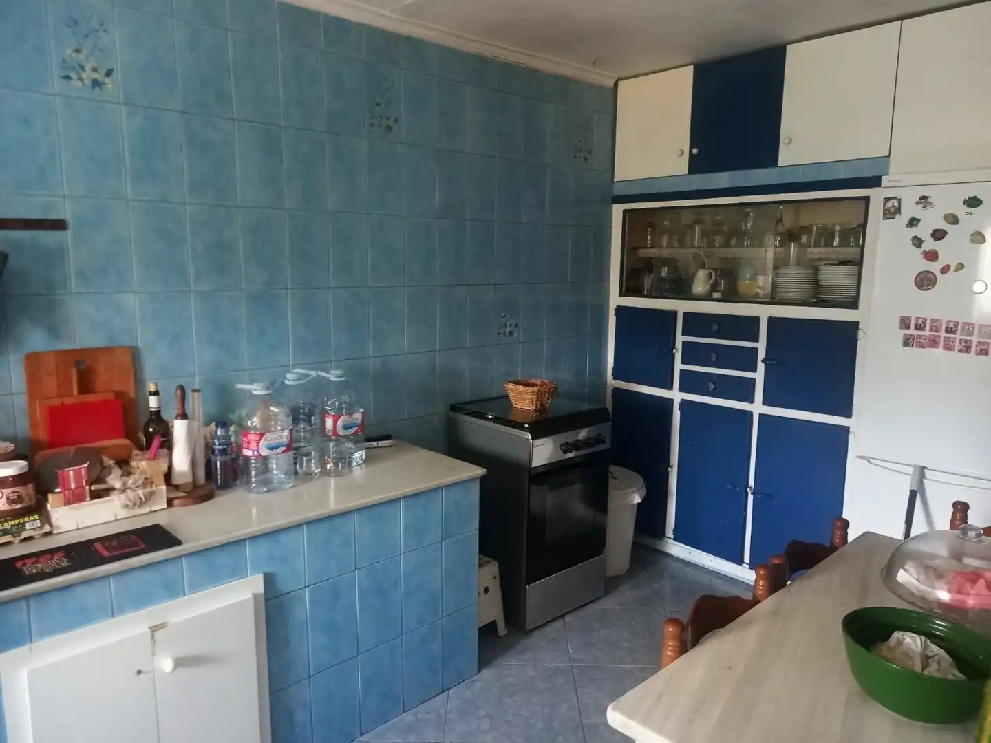 Küche von Einfamilien-Reihenhaus zum Verkauf in Langreo mit Heizung, Parkett und Terrasse